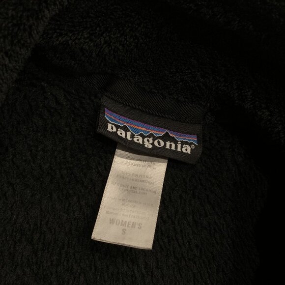 Patagonia Re-Tool Full Zip Jacket Women’s Small S Black PolarTec Fleece Outdoors - Picture 3 of 8
